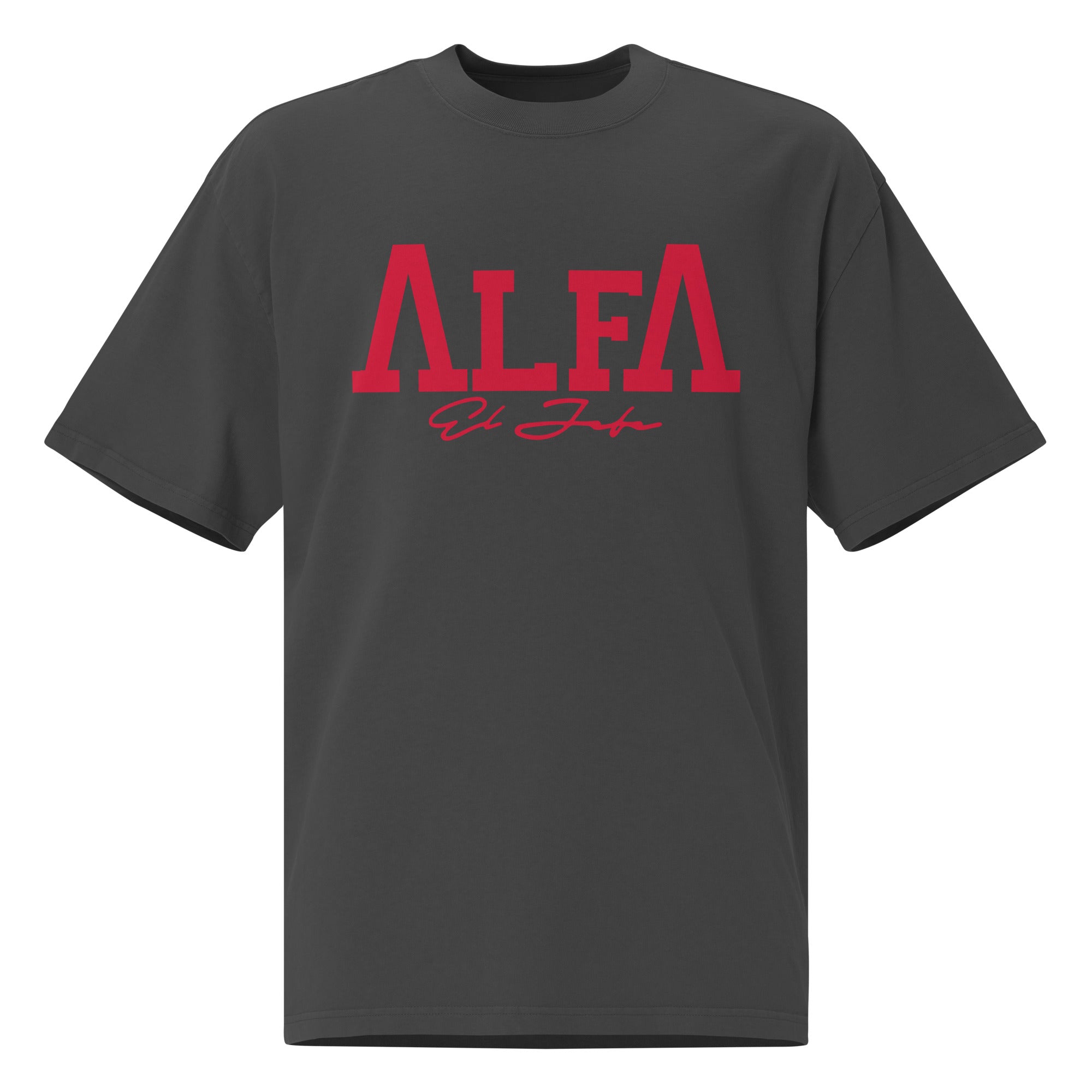El Alfa El Jefe Oversized faded t-shirt