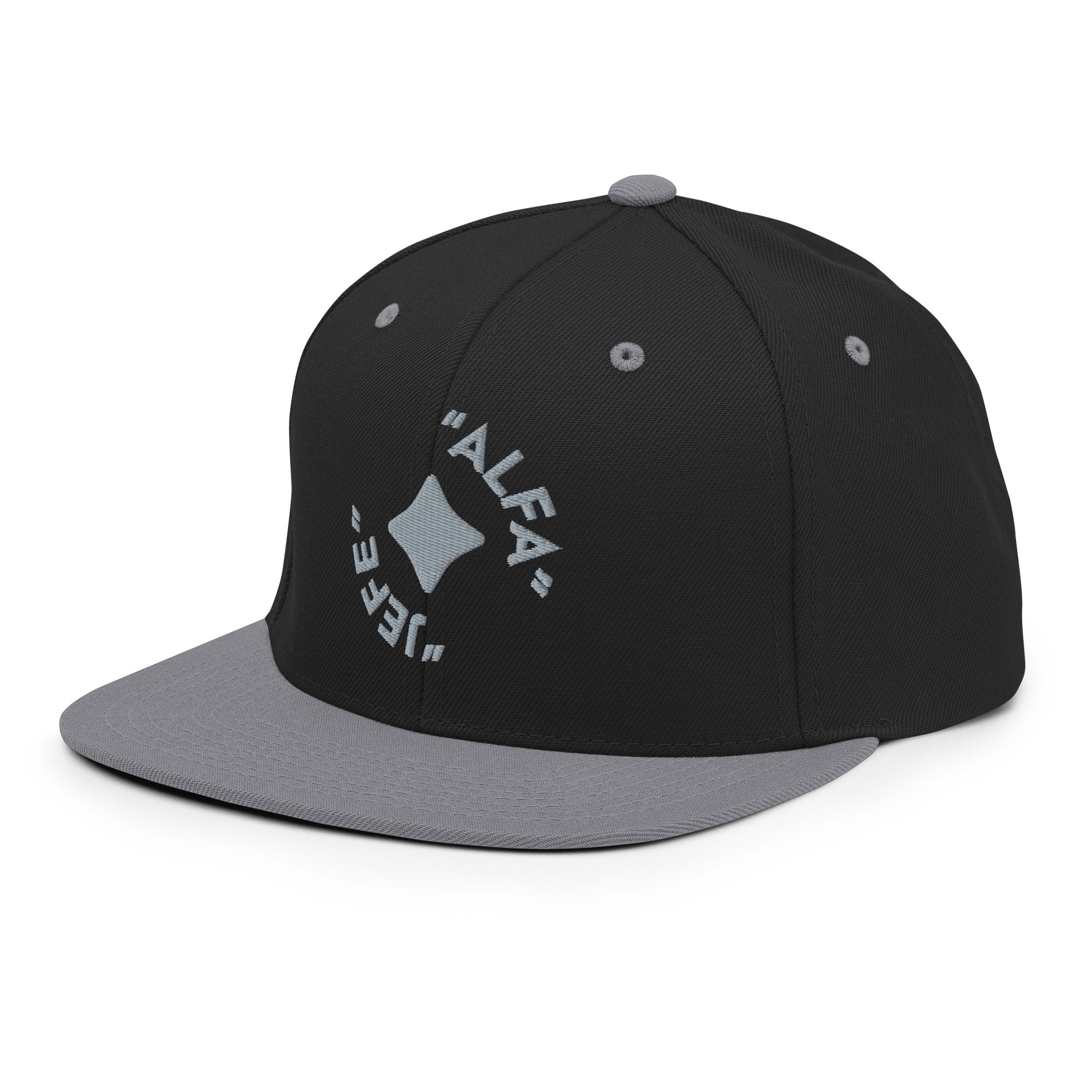 Gorra snapback con logotipo redondo