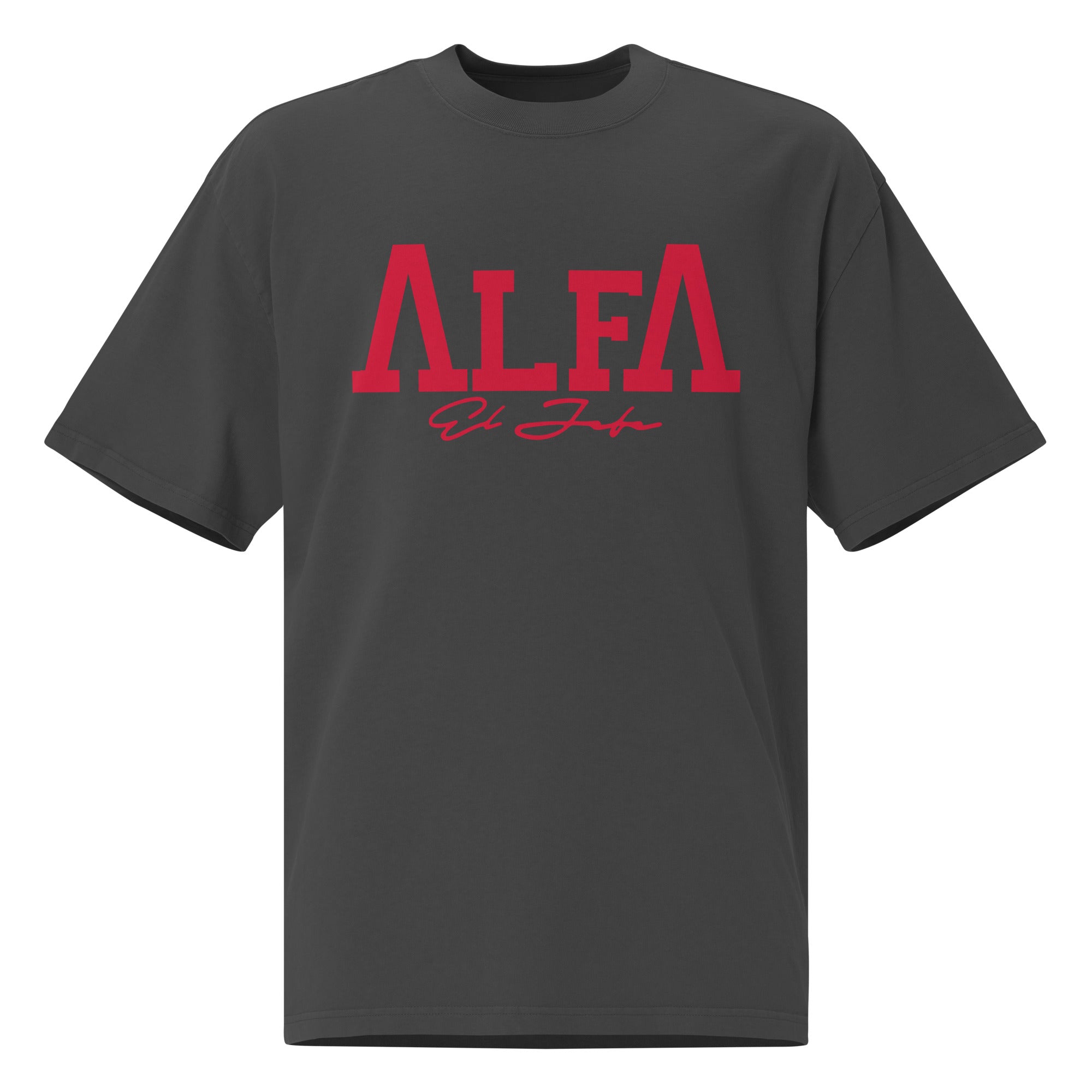 El Alfa El Jefe Oversized faded t-shirt